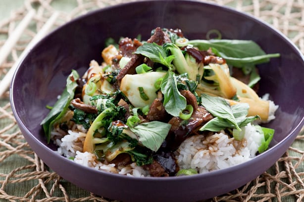Recipe Stir Fry Ginger Beef Bok Choy