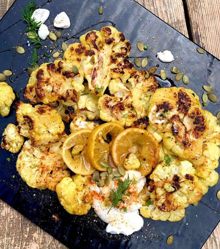 Recipe Grilled Cauliflower Steak With Salt Seasoning