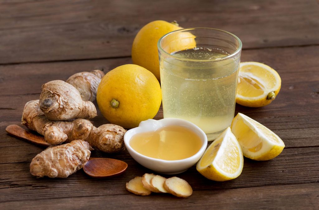 Lemons And Ginger Drink