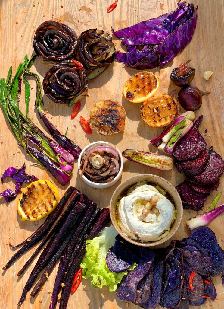 Hawthorne Purple Platter 03
