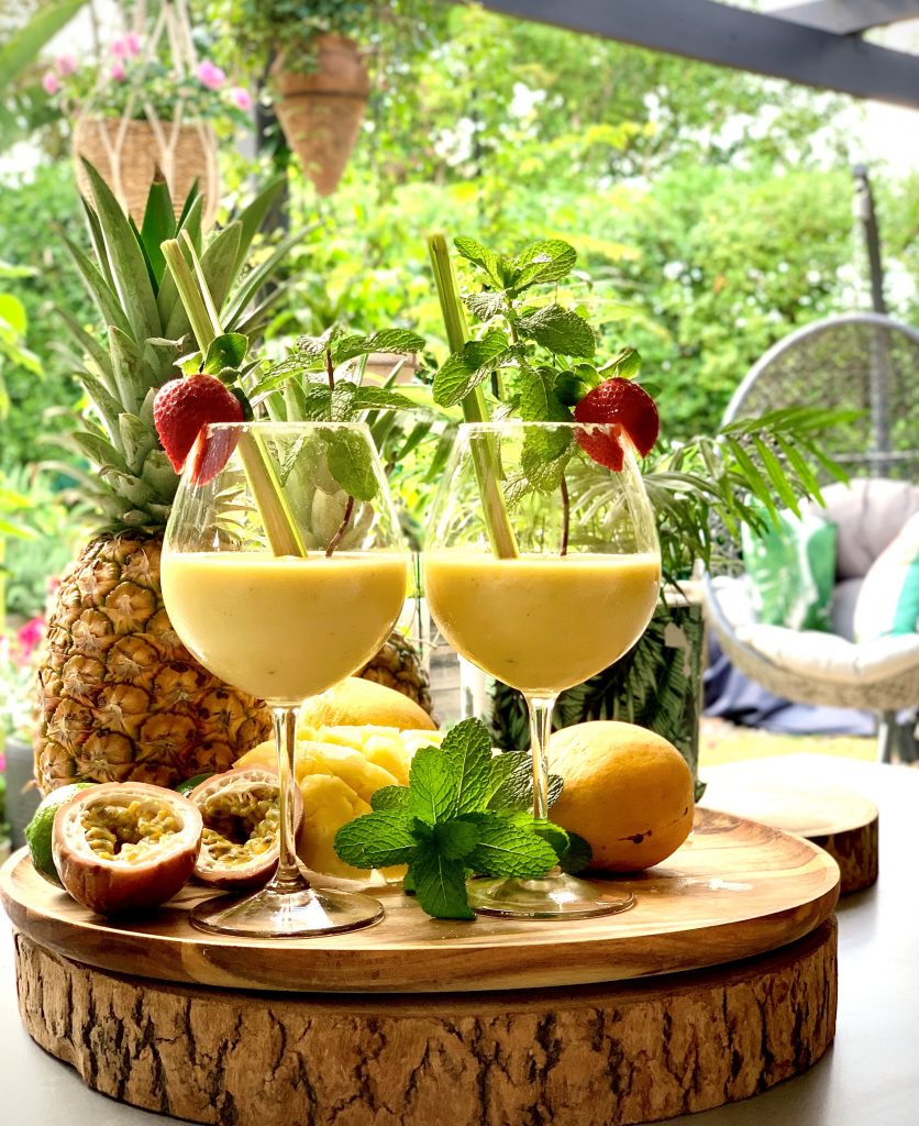 Recipe Pine Mango Pash Pina Colada Mocktail
