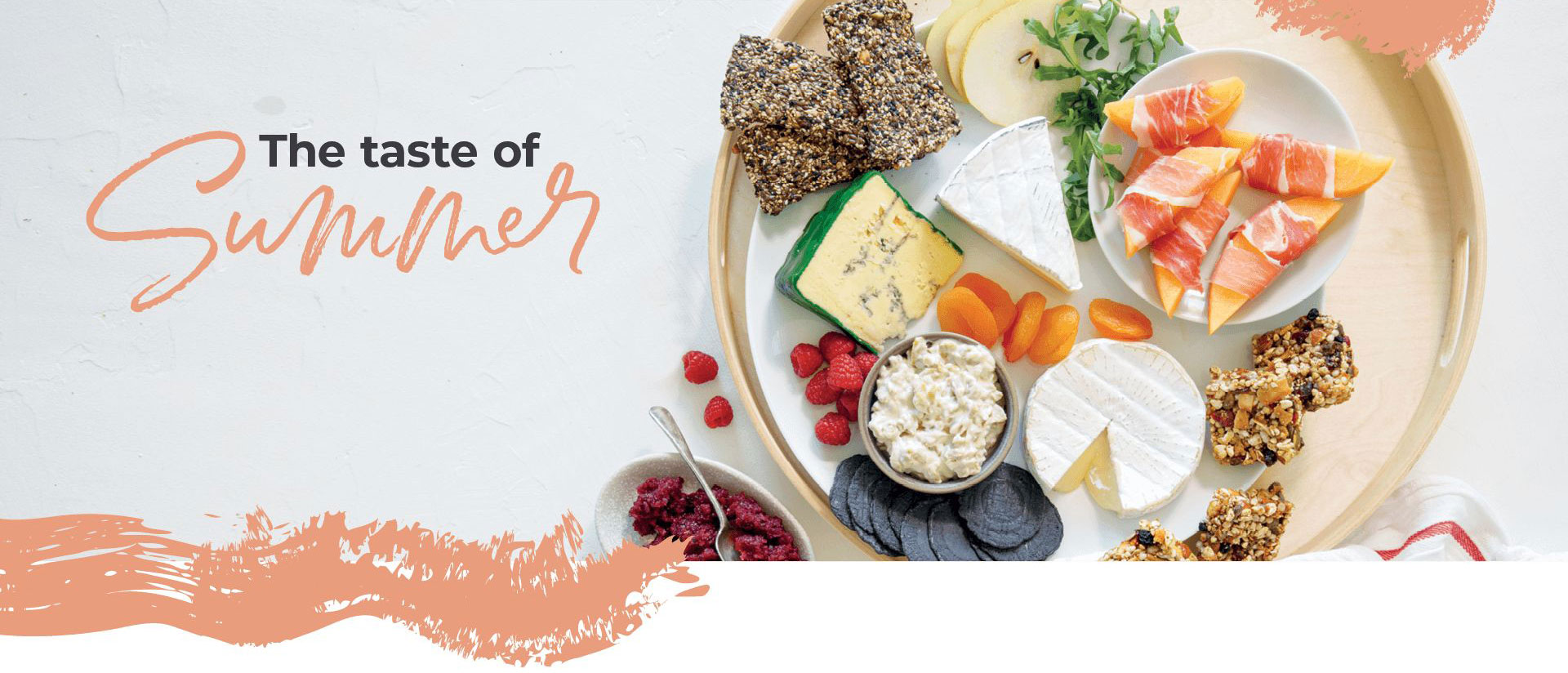 Summer Entertaining Homepage Website Slider
